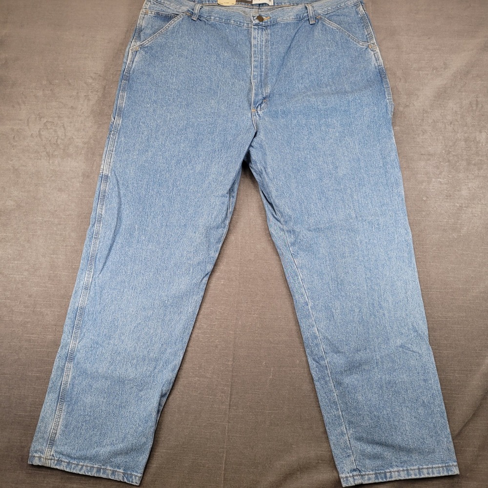 Gander‎ Mountain Mens Carpenter Jeans Light Wash Blue Denim 42x30 New